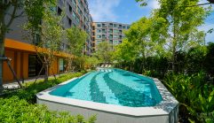 รีวิว d condo sense บางแสน คอนโดสไตล์รีสอร์ตแต่งครบพร้อมอยู่ ทำเลใจกลางบางแสน ใกล้ตลาดปาร์คอินและบางแสนโทชิน เพียง 3 นาที* ถึง ม.บูรพา เริ่ม 1.59 ล้าน*