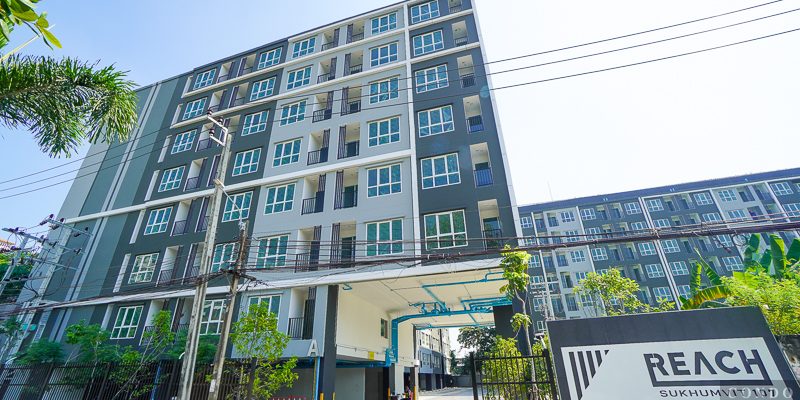 รีวิว REACH สุขุมวิท 107 คอนโดใหม่ แบริ่ง ซ.9 ใกล้ BTS แบริ่ง 1 ห้องนอน ครัวปิดติดระเบียง ราคาเดียว 1.2 ล้าน*